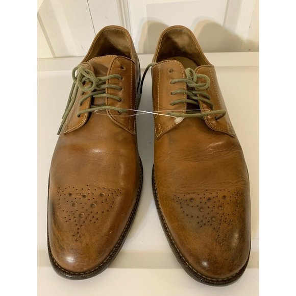 Joseph Abboud Oxfords Men’s Sz 9D Brown Leather Dress Shoes - Picture 3 of 8